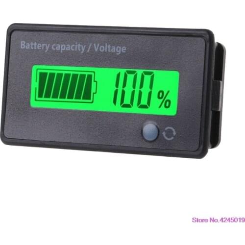 New 12V-84V Lead-acid Battery Capacity Indicator Voltage Meter Voltmeter LCD Monitor