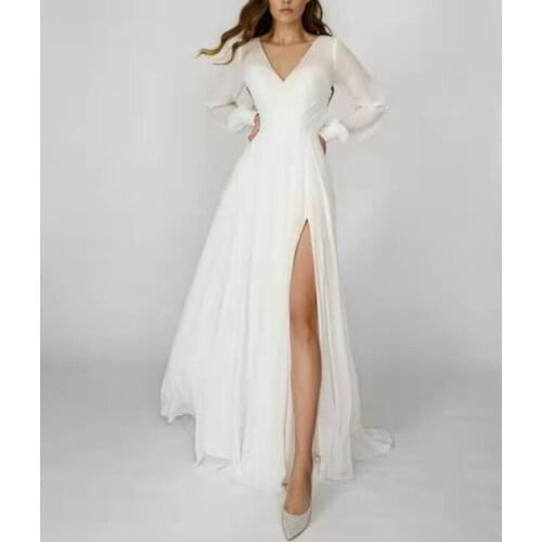VANLYXCCI Long Sleeve Wedding Dresses