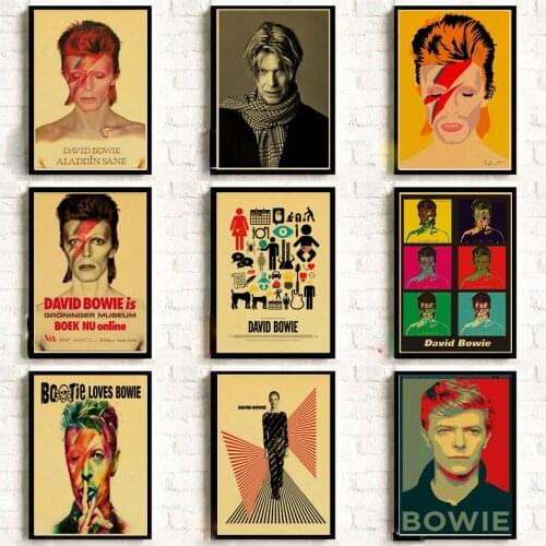Vintage Poster DAVID-BOWIE Art Printed Retro Poster Home Decor Room Decorative Painting Vintage Wall Picture