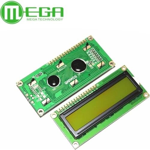 10PCS/LOT LCD1602 LCD 1602 Yellow and green screen with backlight LCD display LCD-1602-5V