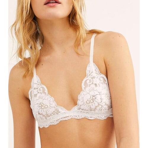 2020 Sexy Lace Bralette Lingerie Women Triangle Cup Comfort Breathable Bra Lingerie soutien gorge femme sans couture dames