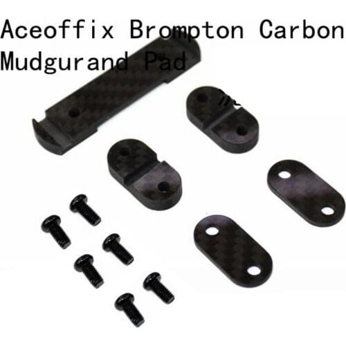 Aceoffix Carbon mudguard Pad with screws for Brompton Folding Bike