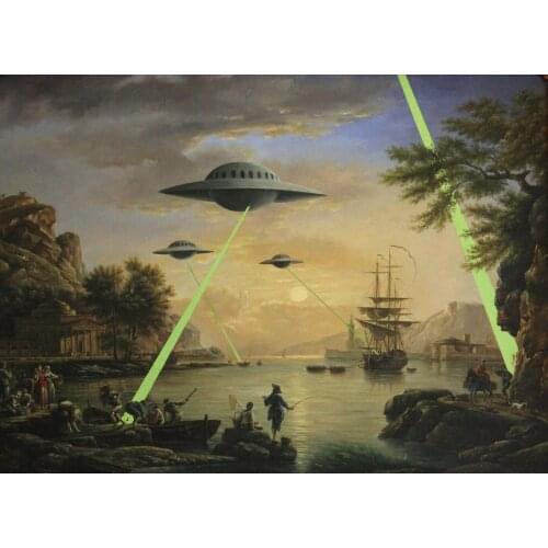 JMINE Div 5D Ufo Star space ship wars Full Diamond Painting cross stitch kits art High Quality Scenic 3D paint by diamonds