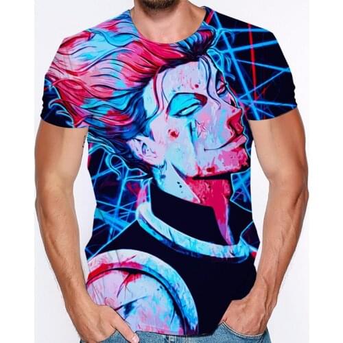 Anime HunterxHunter Hisoka 3D Print T Shirt Men Women Tshirt Summer Casual Short Sleeve O-neck Streetwear Tops Tees 2020 T Shirt