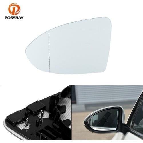 POSSBAY Rearview Mirror Glass Heated Electric Wing White Door Mirror Glasses Car Styling for Volkswagen Golf VII MK7 2013-2020