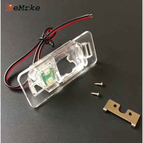 EEMRKE Car Camera Bracket Mount License Plate Lights Housing for Bmw Mini Clubman Convertible Countryman 2008-2014
