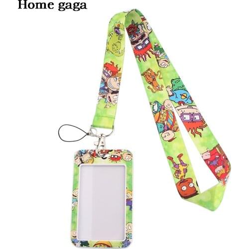 DB222 Homegaga Cartoon Cute Cell Phone Lanyard For Key ID Card Passport Gym USB Badge Holder DIY Hanging Rope Tags Neck Lanyards