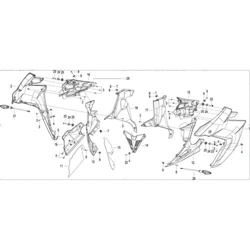 Fairing parts plastic parts cover parts page of Benelli 302G TNT 302R 300GS
