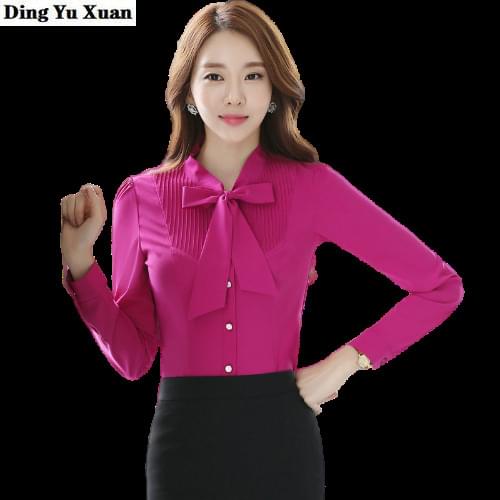 Ding Yu Xuan Blouses With Tie
