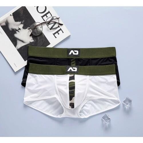 Brand Underwear Trendy Fashion Fun Silk Stretch Hollowed Thong Interest Out Sexy Temptation Youth Gay Mens Briefs Underpants