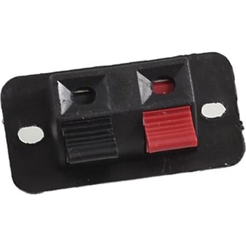 IMC Hot 5 Pcs Red Black Single Row 2 Positions Push in Jack Speaker Terminal