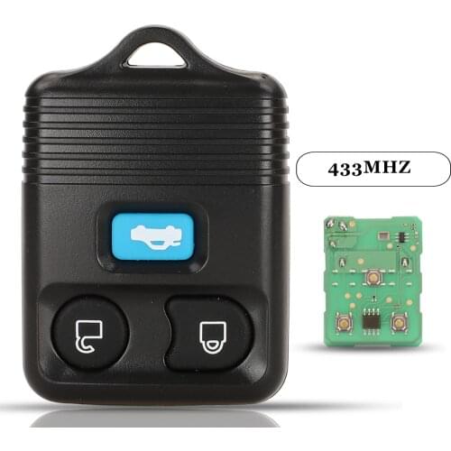 Jingyuqin 3 Buttons Smart Remote Car Key Fob 433Mhz For Ford Transit 2000 2001 2002 2003 2004 2005 2006