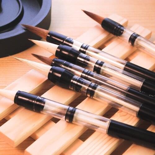 Calligraphy 6Pc/Set Brush Pen water color School Student Office Gifts Stationery