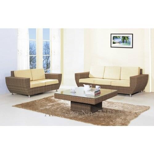 Outdoor rattan furniture living room sofa rattan living room sofa wholesale price purchasing agent