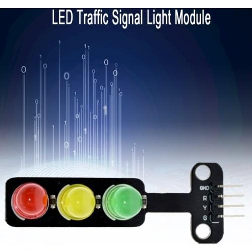 Led Traffic Light Module 5V Digital Signal Output Ordinary Brightness 3 Light Separate Control