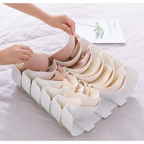 Underwear Boxes Stable Stackable Bra Clothes Storage Rack Wardrobe Drawer Divider Finishing Combination Household Supplies