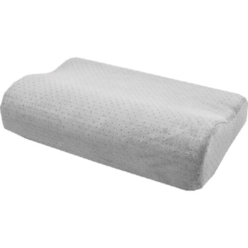 Orthopedic Velvet Fabric Pillow Memory Foam Filling Protect Cervical Relieve Neck Pain for Adult Child Bedding Pillow 50x30cm