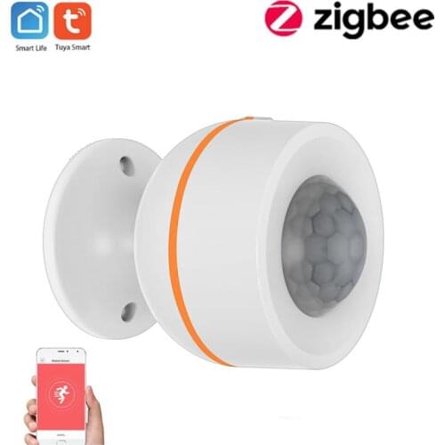 NEO Tuya Powered ZigBee PIR Motion Sensor Built-in Temperature Humidity Sensor Wireless Passive Infrared Detector Burgla