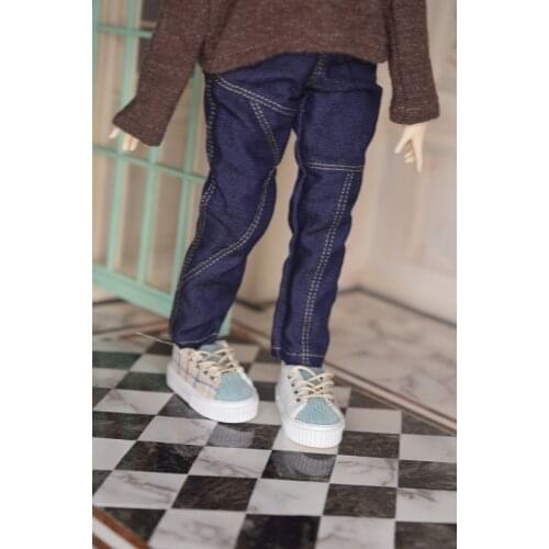 OB11 doll dress size fashion versatile dark blue denim trousers classic mens and womens wear doll accessories