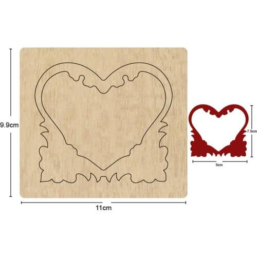 Christmas dies Heart Wooden Cutting dies 2021 New Die Cut & Wooden dies Suitable for Common dies cutting Machines on the market