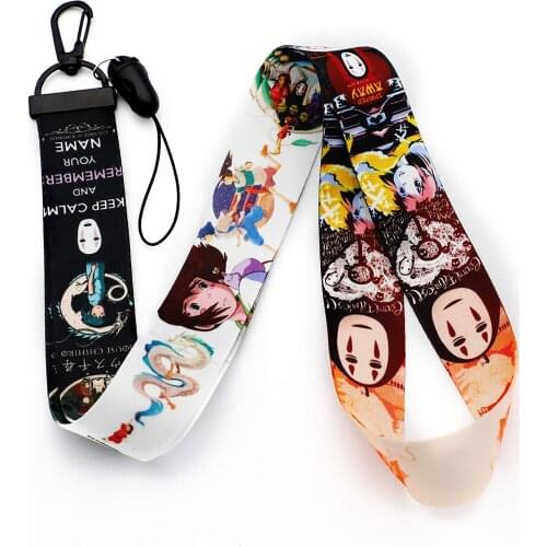 Spirited Away Lanyard with ID Holder for Keys (LD- Faceless)