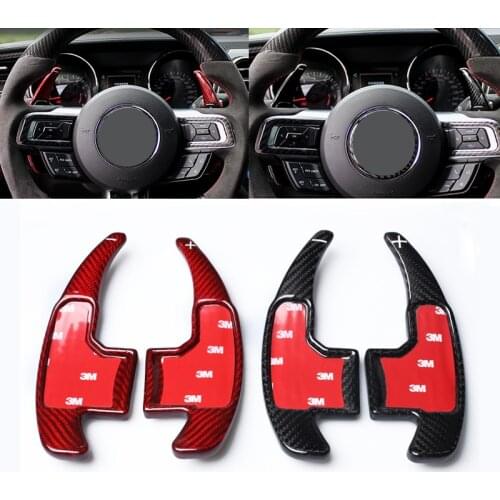 T-Carbon Steering Wheel DSG Extension Paddle Shifters for Ford Mustang EcoBoost GT GT500 Shelby GT 350 Paddle Gearbox