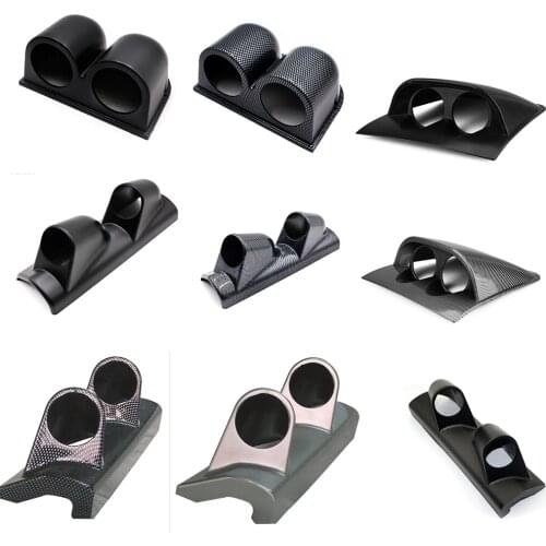 52MM Universal Two Hole Auto Modified Instrument Meter Rack, Car Gauge Holder for 2-Inch Double Hole