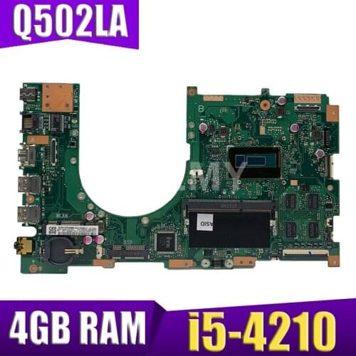 XinKaidi Q502LA Laptop motherboard i5-4210 CPU 4GB RAM for ASUS Q502 Q502L Q502LA Test mainboard Q502LA motherboard test 100% ok
