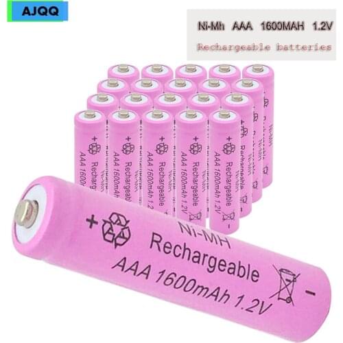 Factory Price AJQQ Bateria Nimh Aaa 1.2v Pink 1600Mah Rechargeable Battery for Alarm Clock Toy Mouse
