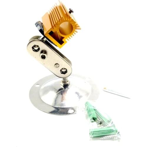 Golden Cooling Heatsink Holder with Universal Bracket Mount for 12mm Laser Diode Module (20×27×50