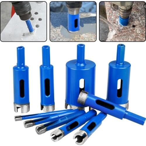 10pcs 6-38mm Diamond Hole Saw Drill Bit Porcelain Marble Hollow Core Drill Bit Ceramic Tile Opener Cutter Tool