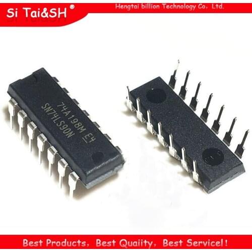 10PCS HD74LS90P DIP14 HD74LS90 DIP SN74LS90N 74LS90 SN74LS90 74LS90N new and original IC