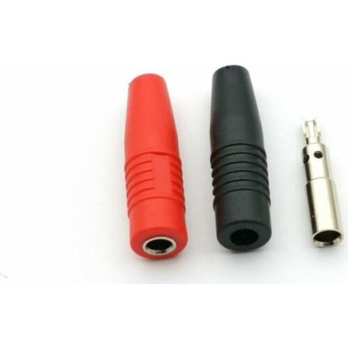 100Pair Solder brass 4mm silicone insulated Banana female Jack socket Plug