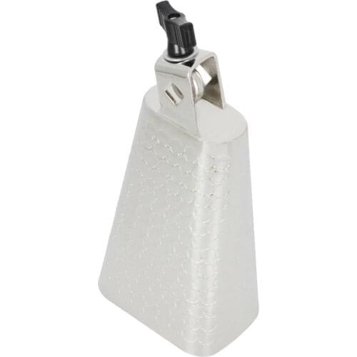 6 inch Metal Steel Cow Bell Noise Maker with Handle for Drumset Kit Percussion