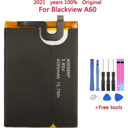 2021 years 100% Original 4080mAh Battery For Blackview A60 405988P Mobile Phone High Quality Battery+Tracking Number