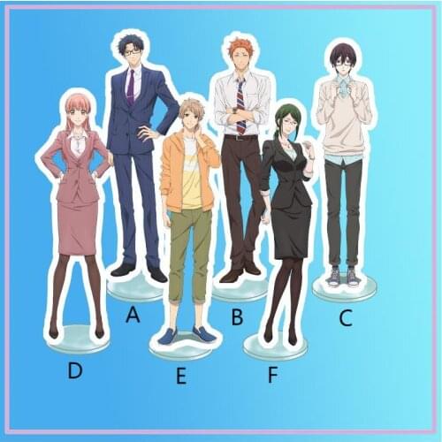 Anime Stand Wotakoi Love is Hard for Otaku Nifuji Hirotaka Momose Narumi Koyanagi Hanako Kabakura Tarou Nifuji Display