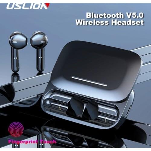 USLION TWS Wireless Bluetooth V5.0 Earphones With Microphone Charging Box Charger Mini Stereo Sport Wireless Earbuds