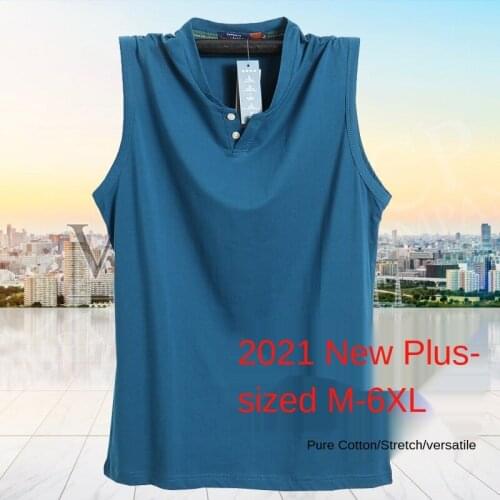 Large sleev eless vest Sports elastic vest enlarged Short sleeves T-shirt man