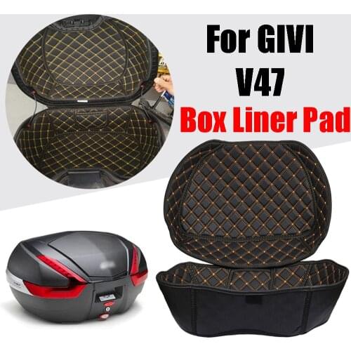 Motorcycle Rear Seat Box Inner Rear Luggage Storage Box Liner Pad Tail Case Trunk Lining Protection For GIVI V47 Accessories