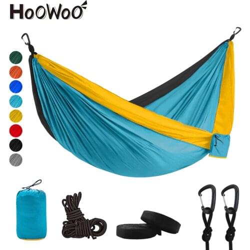 300*200 Double Hammock Outdoor Camping Parachute hammock Backpack Travel Survival Hunting Sleeping Portable Hanging garden Bed