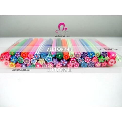 DHL Free Shipping - 2500pcs 600 Mix Style Polymer Clay Nail Art cane Professional nail art cane