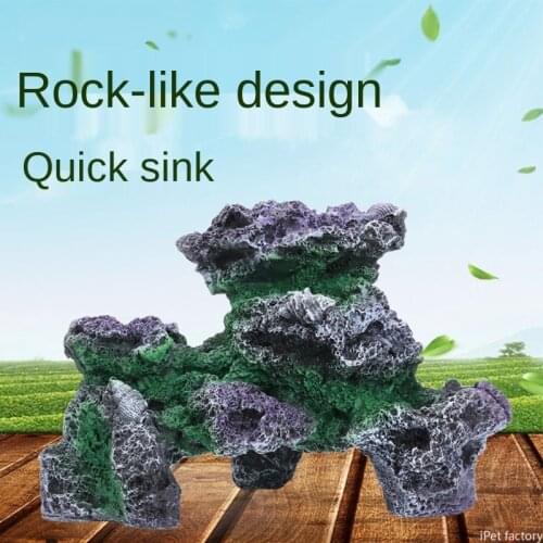 Aquarium decoration fish tank decorations aquarium accessories Rockery ornaments aquarium simulation rockery fake water plants
