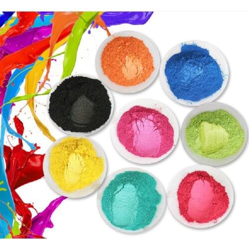 Colorant Pearl Powder Pigment for Eye shadow Nail Polish Mica Glitter Pearlescent Powder Cosmetic Flash Dust Dye Soap Pigment