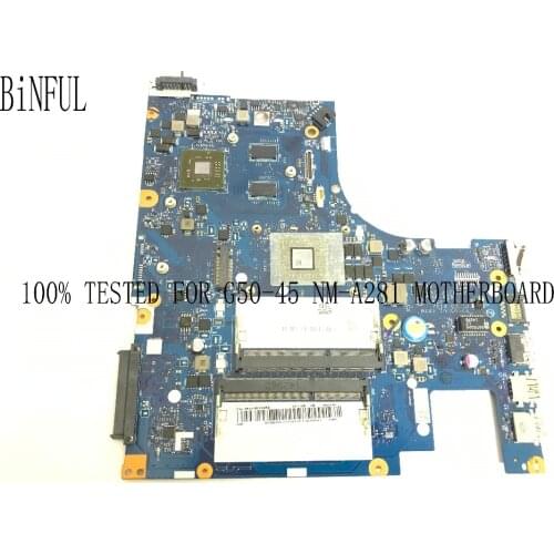 BiNFUL NEW 100% TESTED ,ACLU5 / ACLU6 NM-A281 G50-45 MOTHERBOARD FOR LENOVO G50-45 NOTEBOOK PC, E1 CPU + WITH VIDEO CARD