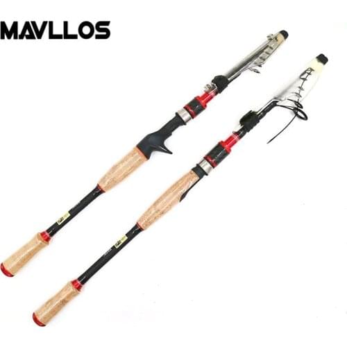 Mavllos Ultralight Rock Fishing Casting Rod M Hardness 2.1M 2.4M 2.7M Lure Weight 3/8-4/3oz Carbon Fishing Telescopic Rod