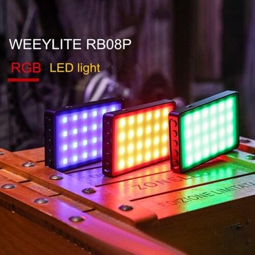 VILTROX Weeylife RB08P RGB 2500K-8500K Mini Video LED Light Portable Fill Light Built-in Battery for Photo Camera Studio