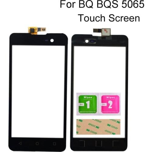 Mobile Touch Screen For BQ BQS-5065 BQS 5065 Touch Sensor Panel Digitizer Glass Lens Touchscreen Tools 3M Glue