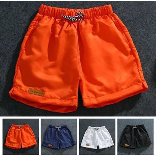Men Casual Breathable Work Pants Pockets Beach Solid Color Sport Shorts Mens Short Jogger Shorts Pant With Pocket Breathable