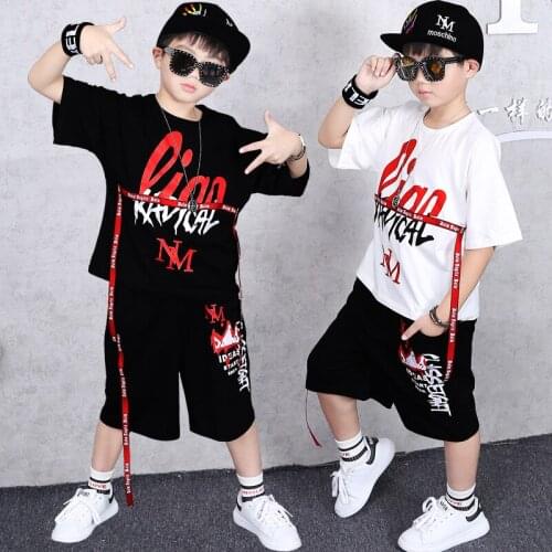 Boys Outfit Set Summer Children Clothing Tracksuit T Shirt & Pants Short Sleeve Casual Sports Suit 4-13 Years Kids Boy Clothes
