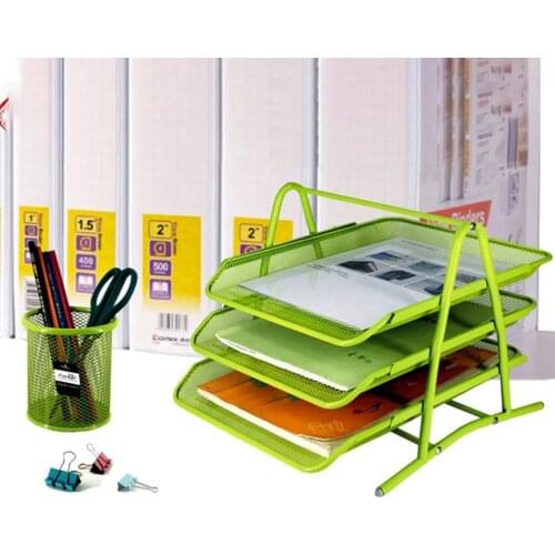 Office A4 Paper Organizer Document File Letter Book Brochure Filling Tray Rack Shelf Carrier Metal Wire Mesh Storage Holder New